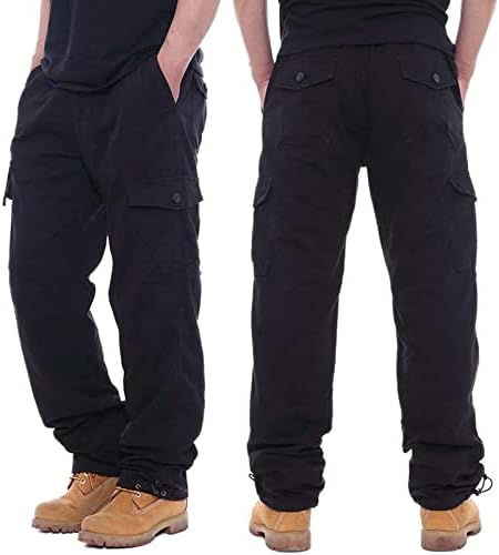 Менс панталони за мажи Eoeioa Зимски тактички панталони, отворено руно наредени панталони за скијање на снег, панталони за топлинска пешачење