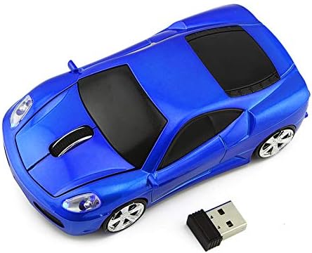 Екоинва Безжичен Спортски Автомобил Глувче Оптички 2.4 G НАНО USB Батерија Десктоп Лаптоп Глувци
