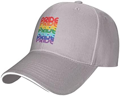 Виножито ЛГБТ гордост Бејзбол капа за машко тексас капа, што може да се пее за прилагодливи женски голф капи.