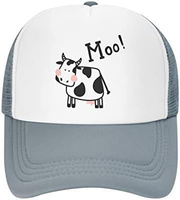 Vunko mesh тато капа прилагодлива измиена симпатична крава муо бејзбол тато капа смешно потресено топка камионџија капа за жени мажи