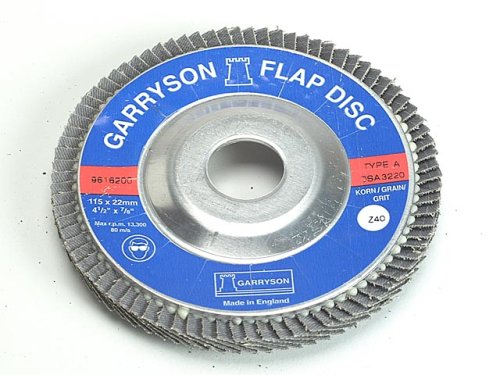 Garryson DIY Циркониум Флап диск 115мм x 22мм - 80 фини за решетки