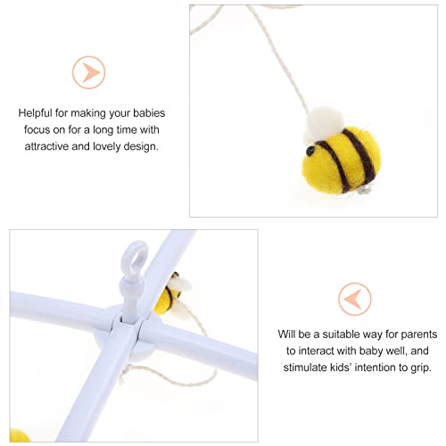 Занаетчиски играчки пчела креветче мобилна играчка за бебиња што виси украс играчка пчела ветерна облека расадник соба украс детска