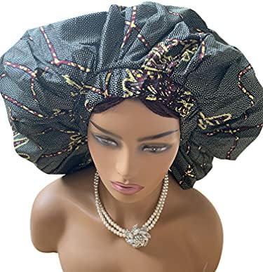 Трејаз сатенска хауба свилен хауб за спиење капаче капа за коса за спиење анкара свилена хауба за жени долга кадрава коса