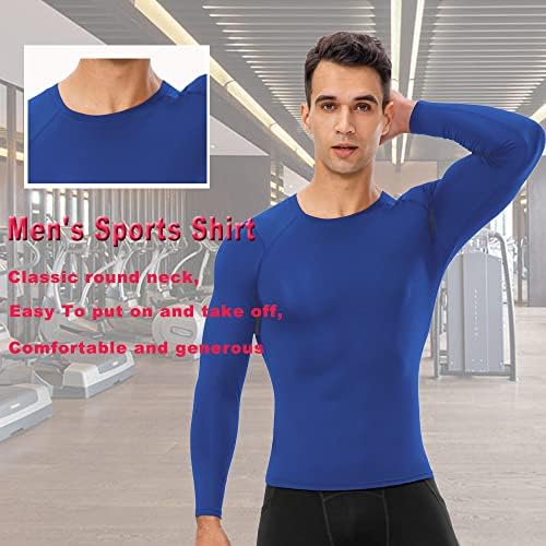 Атлетски кошули за компресија со атлетски ракави на Aidgfm, активен тренинг базен слој, еластични спортови врвови, ладни суви маици