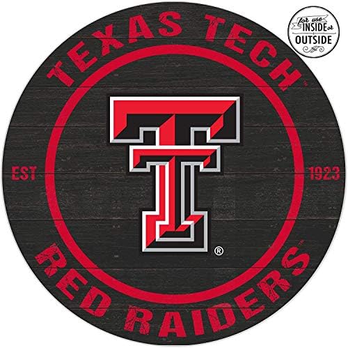 KH Спортски Навивач Тексас Техника Индијана Џонс: Крадците 20x20 Inoutdoor Круг Знак, Тим Боја