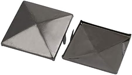 X-Dree 10PCS 35мм квадратна форма Бред Сребрена сива боја за занаетчиски занаетчиски занаети (10 парчиња 35мм en forma de papel brad