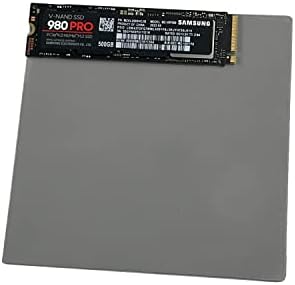 Awxlumv 2pcs 1.0 mm GPU Термичка Подлога 100x100x1mm 12W/mK Силиконски Термички Влошки за лаптоп 3080 3090 ti SSD LED ЧИП