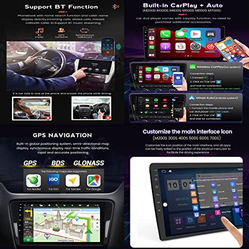 Fbkphss Двојно Din Автомобил Радио Со Екран На Допир За Киа-Утро 2011-2017 Андроид 11.0 Мултимедијални Плеер Навигација Поддршка