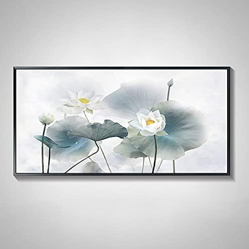 Shoujiqq Elegant Lotus banner Mail Painting - рачно насликана модерна апстрактна софа позадина уметничка уметност слики на платно, уметнички