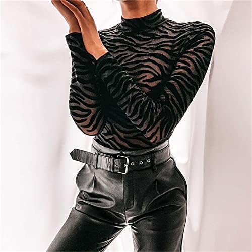 Jeanан Suite Sexy Women Playsuit популарна лента за печатење со долги ракави, спојници Елегантно плус руно