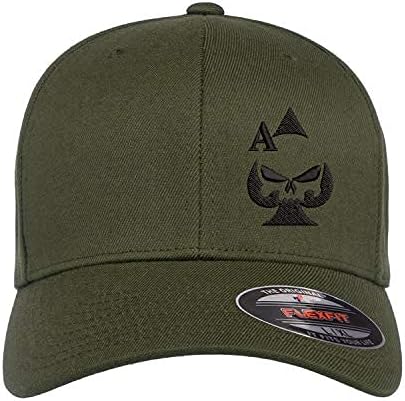 Ace of Spades Sniper Gun Punisher извезен FlexFit опремена бејзбол капа капа за 2 -ри амандман