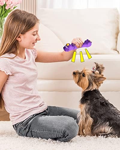 Pweituoet 9 Писклив Куче Играчки За Мало Куче, 3 Пакет Смешни Гумени Куче Писклив Играчки, Латекс Куче Џвакање Играчки За Кученце