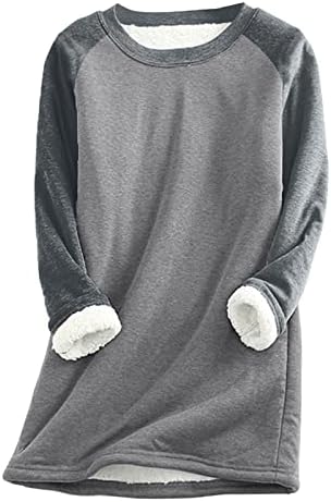 Женски џемпер од густата густа руно печатење џемпер топли долна облека врвни пролетни џемпери