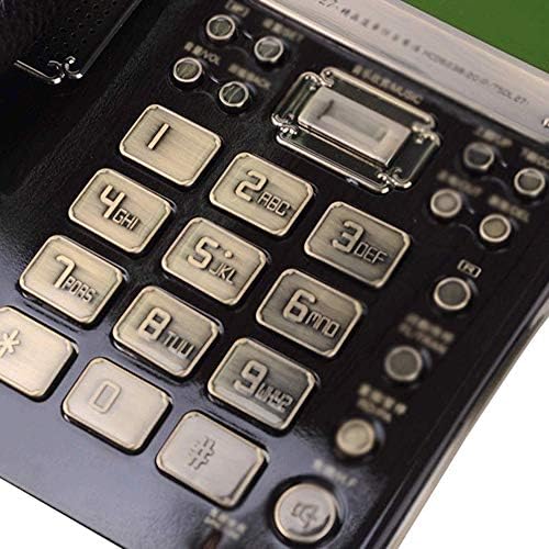 UXZDX Ретро ротирачки телефонски телефонски антички жичен континентален телефонски телефон