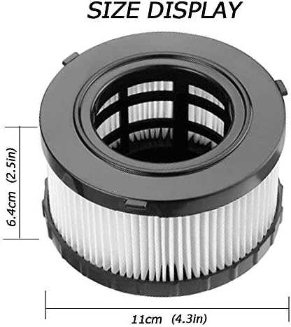 4 Пакувајте ја замената на филтерот HEPA Компатибилен со DeWalt Wet Shap Vacuum DC5151H DC515 DCV517 DCV517B-со 2 четки за чистење