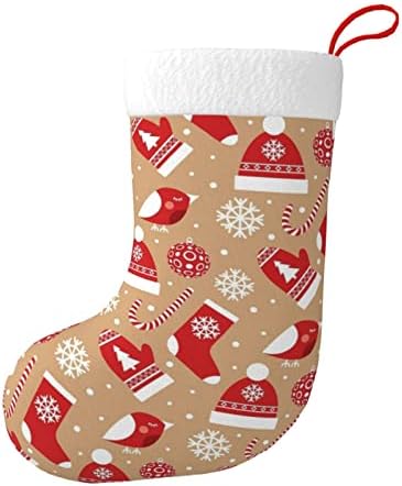 Божиќни чорапи за божиќни чорапки за божиќна чорапска облека Декорација на двострана камин што виси чорапи