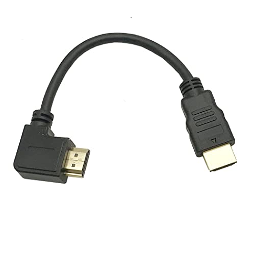 MMNNE 8K HDMI 2.1 Кабел Со Прав агол 8 инчен Краток 90 Степен 8K HDMI Кабел 2.1 Прав Агол HDMI МАШКИ до Машки Кабел, 8K@60hz 4K@120hz
