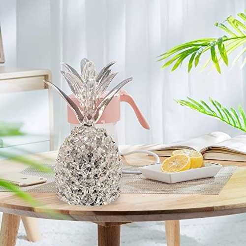 Надворешни украси за куќни креативни кристални украси за ракотворби Транспарентен кристален ананас домашен трем украс украси подароци