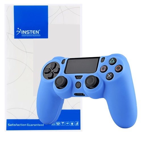 За PS4 контролер Силиконски покритие на кожата на кожата, контролор на кожата на силиконски контролер на Insten, компатибилен со Sony