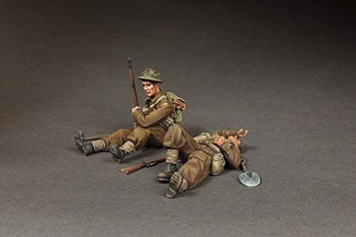 Бехтар 1/35 Втората светска светска смола, модел 2 Војниците се уморни и се одморат