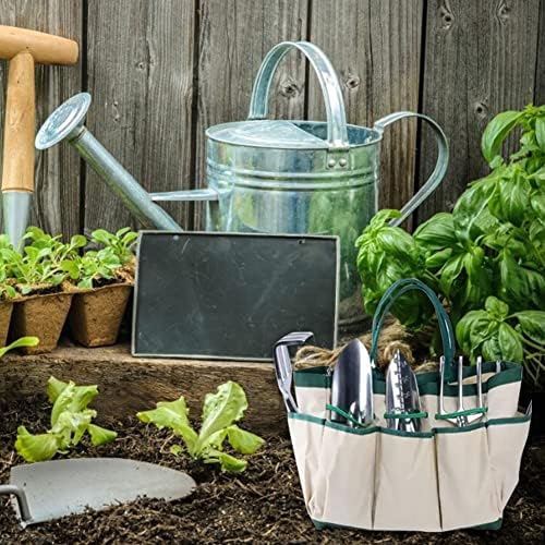 FZZDP Градина Кнелер алатка торба преклопувајќи мала крпа торба со ремен мулти-џеб голем капацитет за складирање на алатки за градинарски алатки