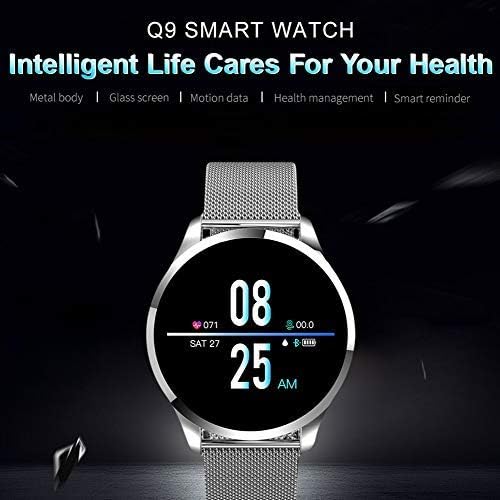 O E M SmartWatch Q8 IP67 Водоотпорен рачен часовник Крвниот притисок Монитор на срцето на срцето, женски физиолошки циклус