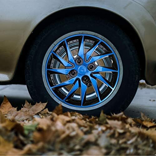 Homoyoyo hubcaps 14 инчи тркала автоматски Hubcaps trims hubcap опфаќа мулти-говорни универзални тркала за автомобили декоративни