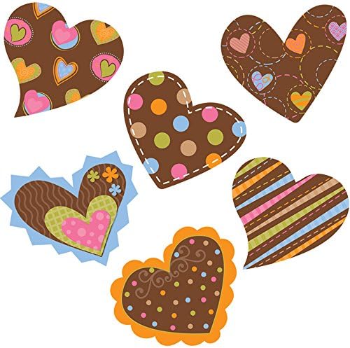 Креативно учење Прес точки на чоколадни срца 10-инчни пресеци на џамбо дизајнер