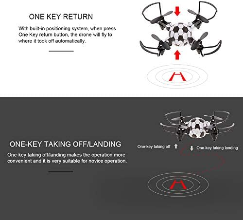 Xiaokeke Mini Drone, RC преклопен нано џеб Quadcopter со автоматско лебди, режим без глава, 3Д флипс, еден клуч за враќање, 3 прилагодување