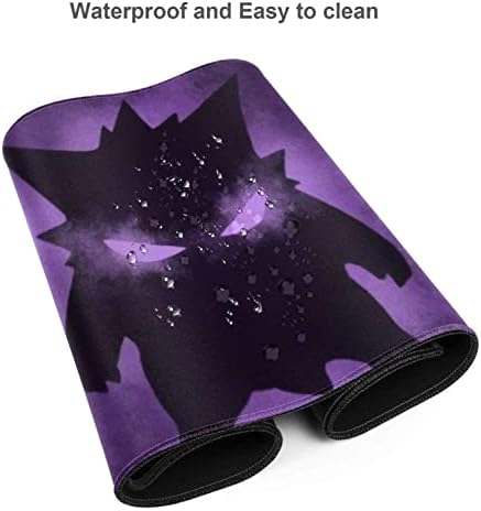 Poke Ghost Gengar Tree Non-Slop Rubber Mousepad Gaming Gaming Pad Pad со зашиен раб 6,8 x8.4