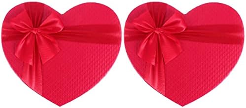 Luxshiny 2 компјутерски облик на срце, бонбони кутии, фаворизирање кутија за бонбони за свадба, кутија цветна кутија за пакување кутија чоколадна