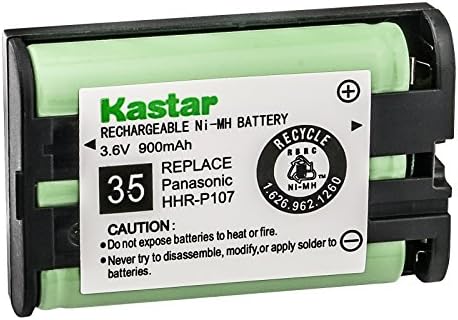 Замена на батеријата на Kastar 3.6V 900mAh Ni-MH за Panasonic HHR-P107 HHR-P107A HHR-P107A/1B HHR-P107A1B DANTONA BATT-107, BATT107 Телефон