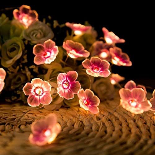 TFGK LED цвет од типот украси за осветлување, ламба за самовила за затворено свадбени розови bellвончиња, украсно деко затворено