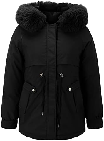 Зимски палта за жени случајна средна должина спарени над задебелена лабава облека од памук голема плус големина зимски палто за жени