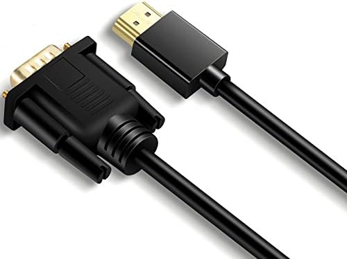 Кабел за адаптер HDMI до VGA ， HDMI дигитален до VGA аналогно видео за компјутер, десктоп, лаптоп, компјутер, монитор, проектор, HDTV,