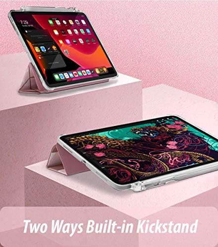 Попшин Мермер Лајт Серија Наменета За Apple iPad Pro 11 2020 &засилувач; 2018 Случај, Паметен Капак Со Држач За Моливи, Флексибилен
