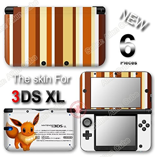Pokemon Eevee Classic Edition Винил налепница за налепница на кожата за оригиналниот Nintendo 3DS XL