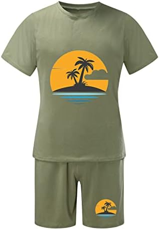 Машки облеки за одмор од 2 парчиња поставува џогирање на атлетски спортови постави кратки ракави маици и шорцеви Брзи суви костуми
