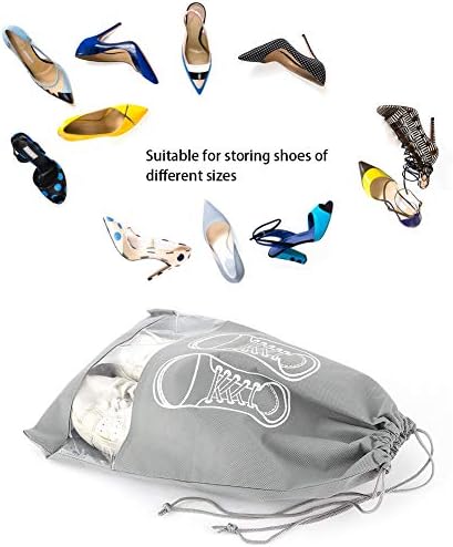 Торби за чевли, Организатор На Чевли Торба За Патувања За Чевли Ткаенина За Домаќинство Транспарентна Со Врвка За Чевли
