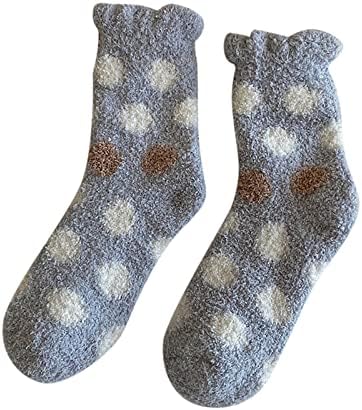 Чорапи од миашуи со топки на грб за жени жени зимски точки печати чорапи есен зимски средни цевки чорапи карирани чорапи мажи