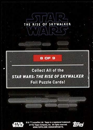 2020 година Топс Војна на Starвездите Подемот на SkyWalker Серија 2 Фолија за загатки картичка 8 Трговска картичка Stormtroopers