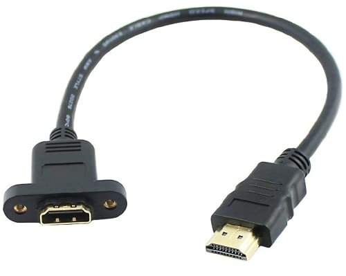 Леву HDMI Продолжен Кабел, Кабел ЗА Продолжување HDMI Со Голема Брзина, HDMI Машки До Женски Со Поддршка ЗА Кабел ЗА Завртки 3D, 1080P,