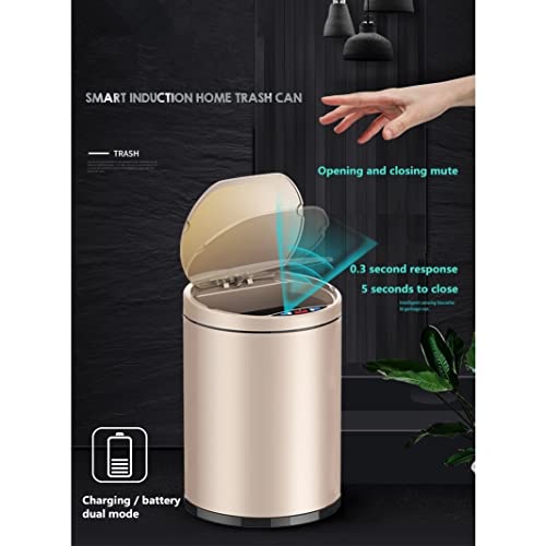 Н/А интелигентна корпа за отпадоци домашна дневна соба спална соба кујна бања автоматска индукциска отпадоци конзерва за ѓубре од не'рѓосувачки