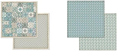 Stamperia International KFT листови со хартија - Azulejos de Sueno, 20,3 x 20,3, разнобојни