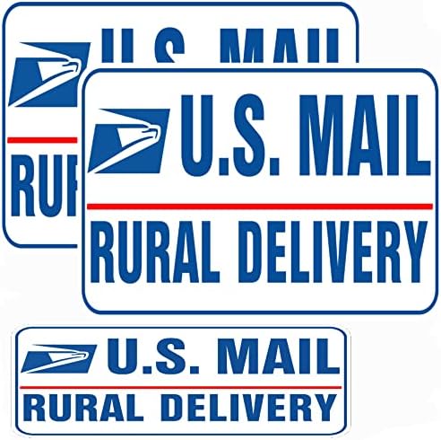 3 пакувања автентични тешки тешки американски држави за испорака на пошта Магнетски знаци на САД, магнети за носач на рурална испорака
