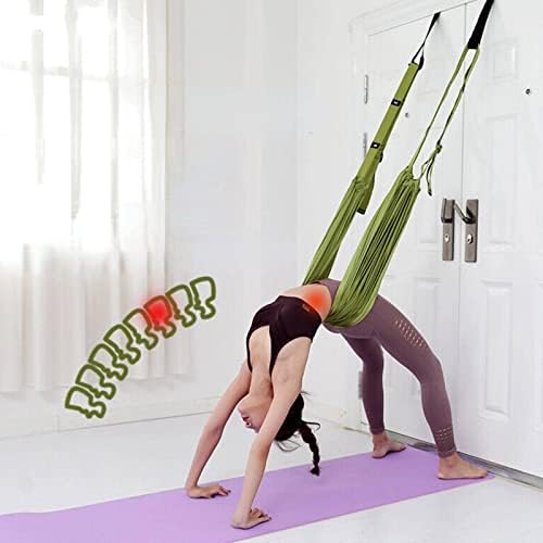 Херсо вежба фитнес јога со долниот појас на долниот појас превртен јаже лента за истегнување на домашната обука Помошен тренинг
