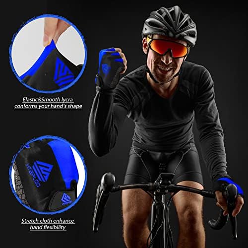 Велосипедски ракави за велосипеди HTZPLOO велосипедизам нараквици за велосипедисти со велосипеди за велосипеди за мажи со жени со подлога за