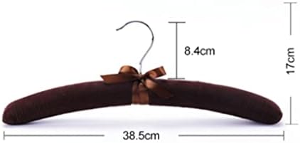FSYSM сатен -тапацирана закачалка дрвена сунѓерска палто за крпа за крпа