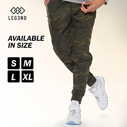 LEG3ND џемпери за мажи - 2 пакувачки џогери со џебови, активни џогери за џемпери