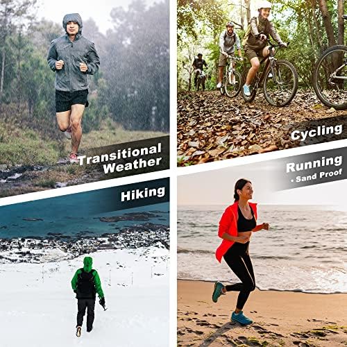 Drymile тенок водоотпорен чорапи, тенки влажни влажни водоотпорни чорапи за мажи и жени, голф, велосипедизам, патеки - екипаж